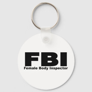 Female Body Inspector Key Ring