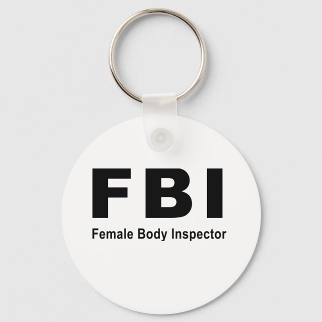 Female Body Inspector Key Ring (Front)