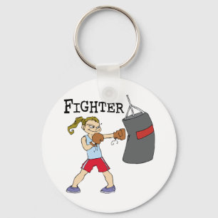 Female Boxer Key Ring