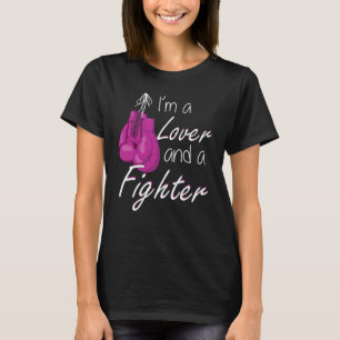 Female Boxing and a Fighter Boxing Gloves Workout T-Shirt