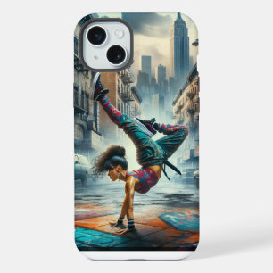 Female Breakdancer NYC – Urban B-Girl Art iPhone 15 Plus Case