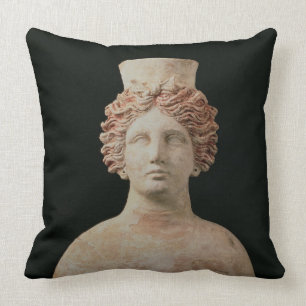 Female bust with kalathos from Ibiza, 5th century Cushion