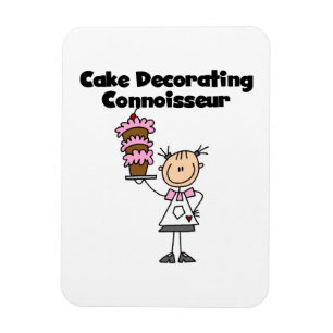 Female Cake Decorating Connoisseur Magnet