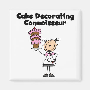 Female Cake Decorating Connoisseur Magnet