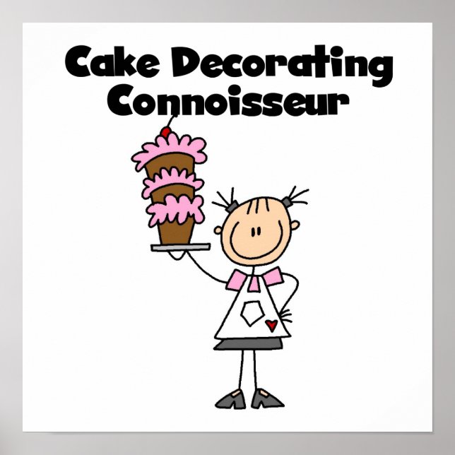 Female Cake Decorating Connoisseur Poster (Front)