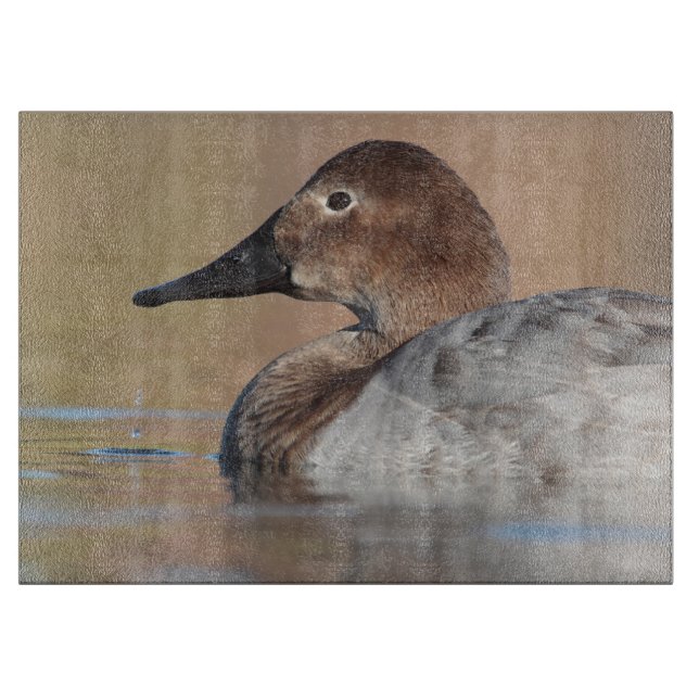 Female Canvasback duck Profile Cutting Board (Front)