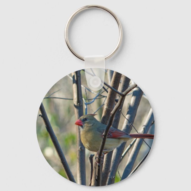 Female Cardinal Key Ring (Front)