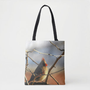 Female Cardinal Tote Bag