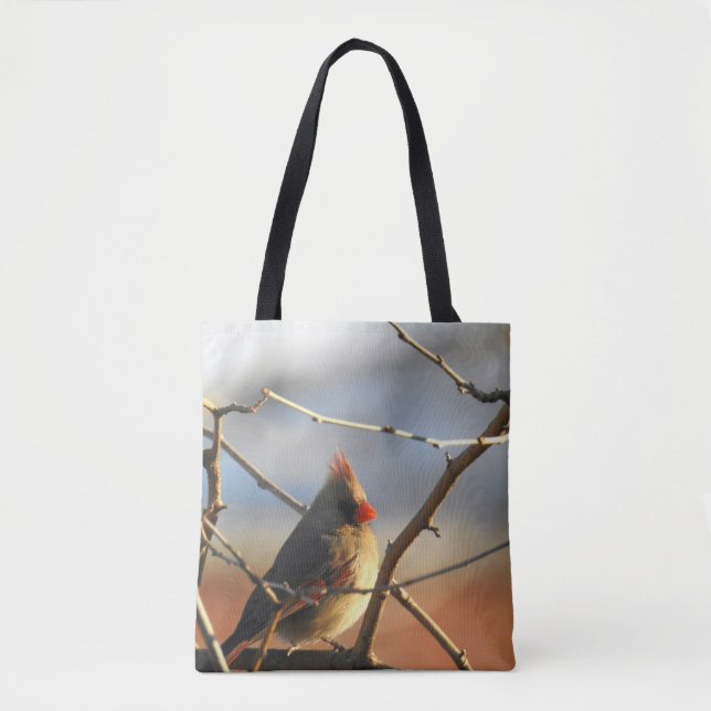 Female Cardinal Tote Bag (Front)