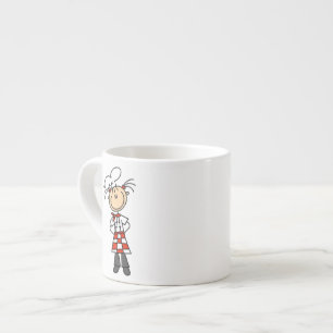 Female Chef Espresso Cup