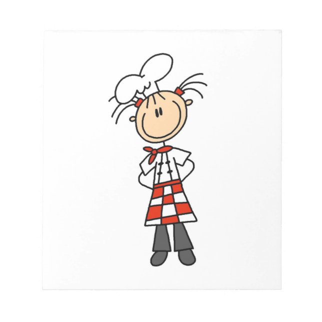 Female Chef Notepad (Front)
