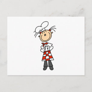Female Chef Postcard