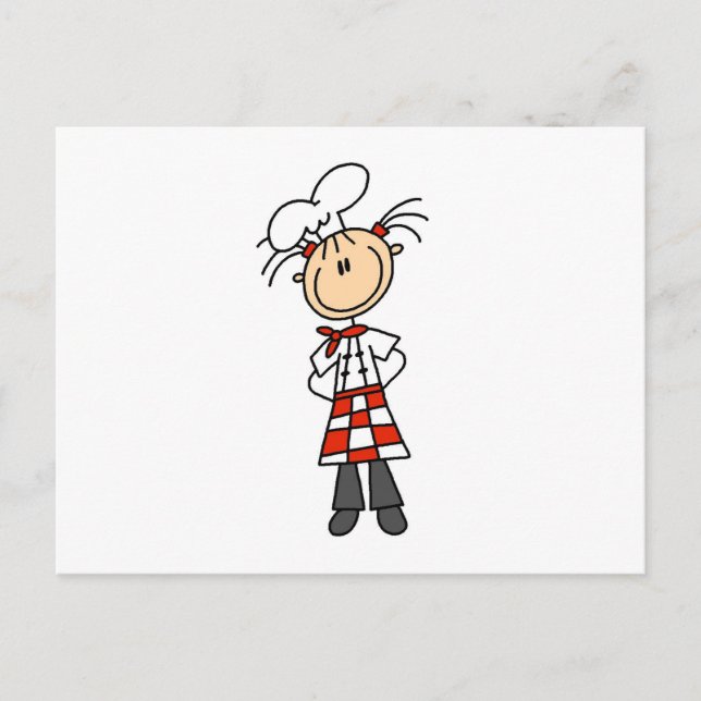 Female Chef Postcard (Front)