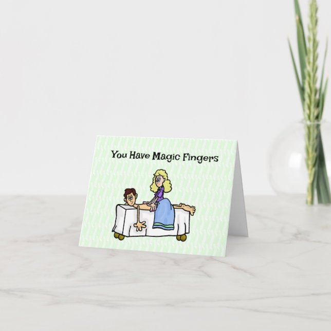 Female Chiropractor Massage Greeting Card (Front)