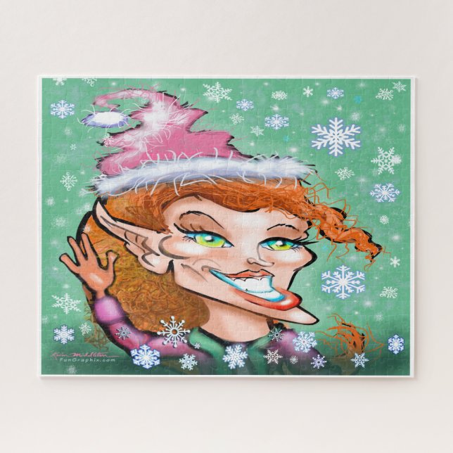 Female Christmas Elf Jigsaw Puzzle (Horizontal)