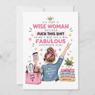 Female colleague leaving - Funny coworker leaving Holiday Card