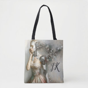 Female Cyborg Woman Ai Art Personalised Tote Bag
