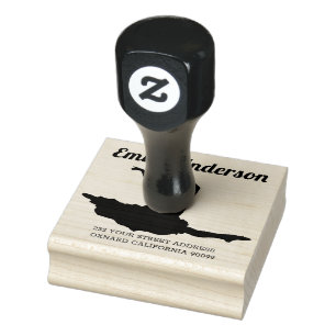 Female dance pose rubber stamp