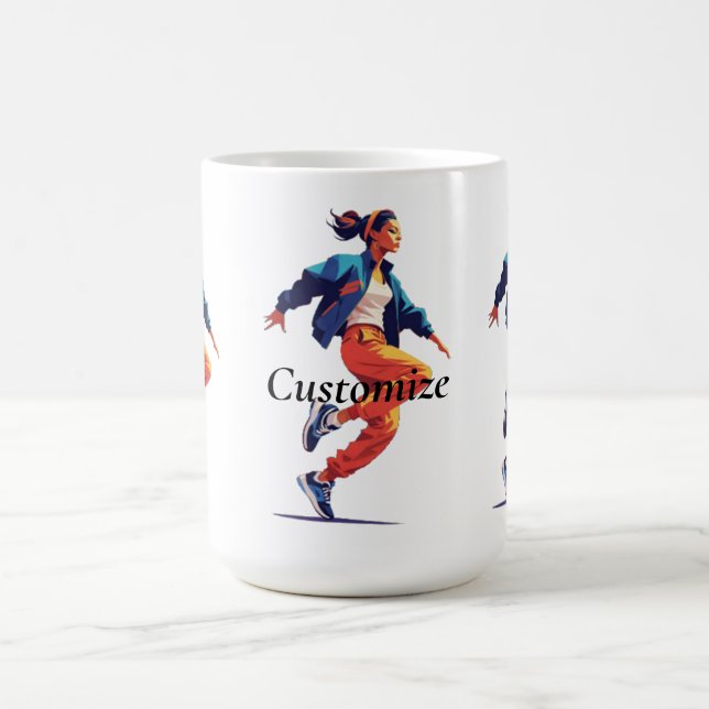Female Dancer Hip Hop Thunder_Cove Coffee Mug (Center)