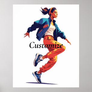 Female Dancer Hip Hop Thunder_Cove Poster