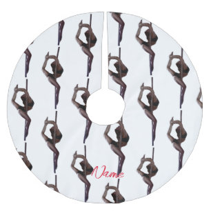 Female Dancer Thunder_Cove  Brushed Polyester Tree Skirt