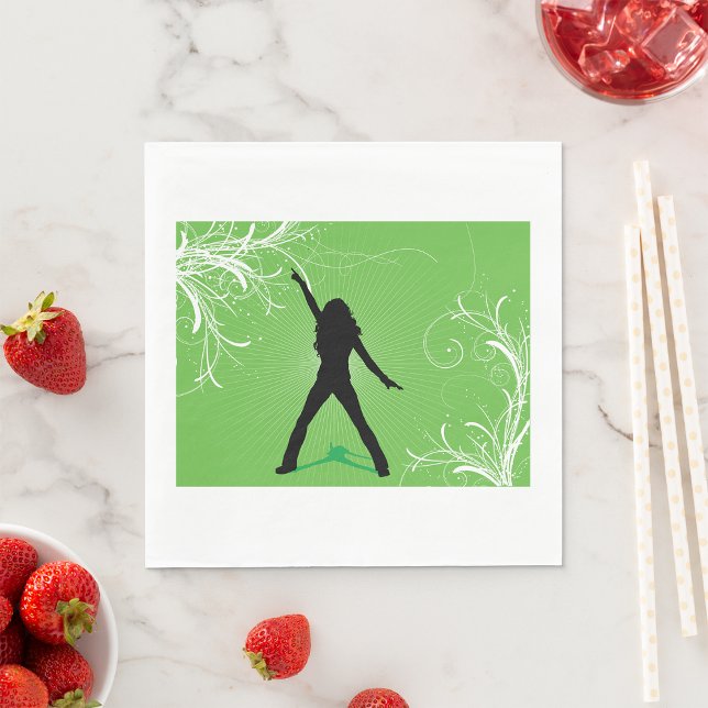 Female Dancing Paper Napkins (Creator Uploaded)