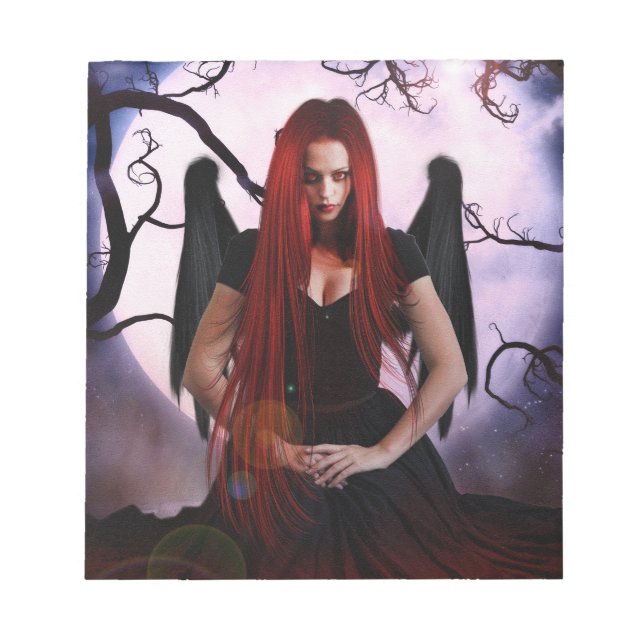 Female Demon Of The Night Notepad (Front)