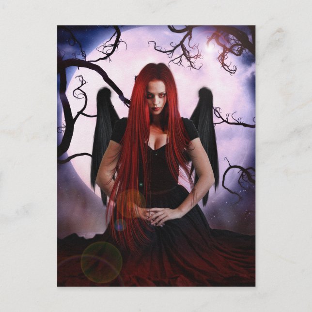 Female Demon Of The Night Postcard (Front)
