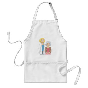 Female Doctor with Senior Woman Patient Standard Apron