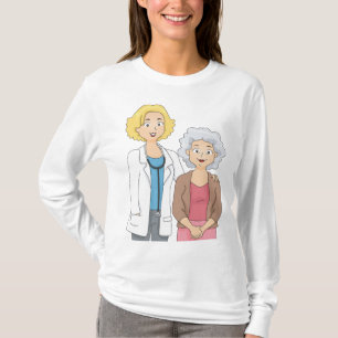 Female Doctor with Senior Woman Patient T-Shirt