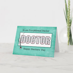 Female Doctors' Day Dedicated Typography Card