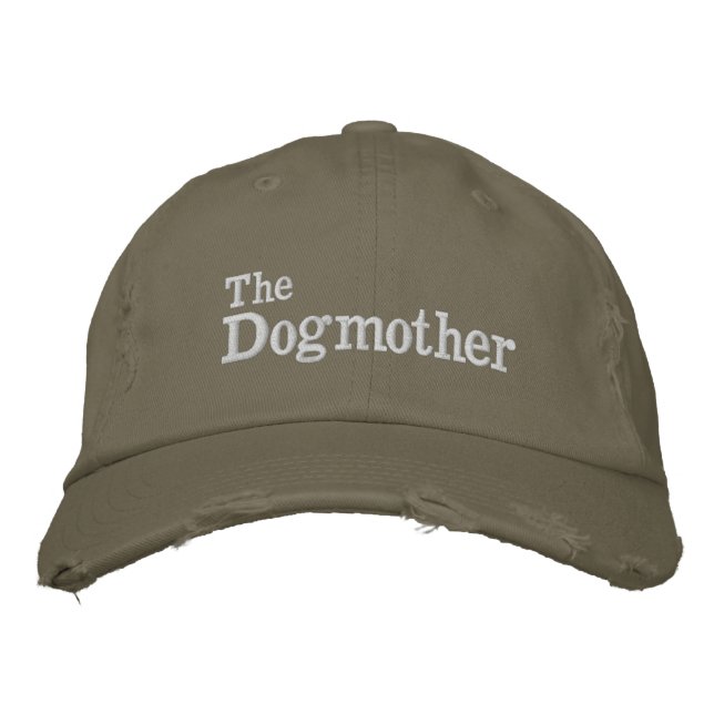 Female Dog Mother Fun Custom  Embroidered Hat (Front)