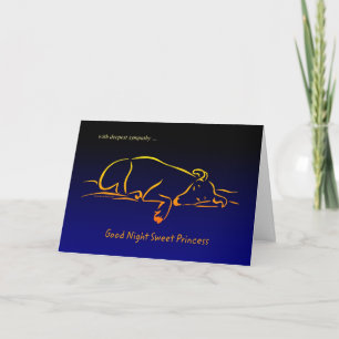 Female Dog Pet (Princess) Sympathy Card