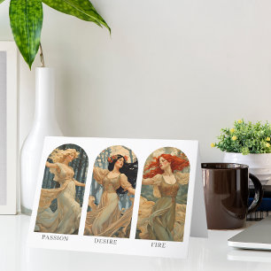 Female Empowerment AI Gen Three Strengths Note Card