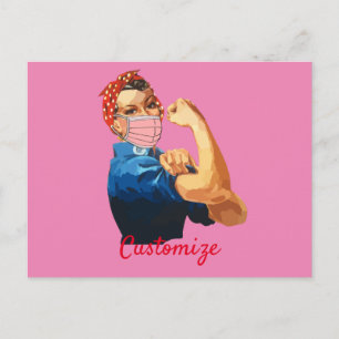 Female Empowerment Mask Thunder_Cove  Postcard