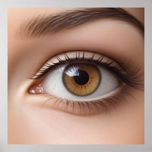 Female eye macro poster (Front)