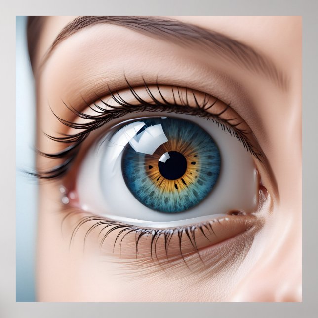 Female eye macro poster (Front)