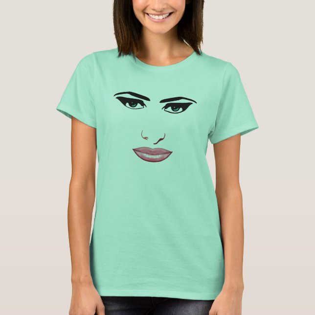 Female Face #1 T-Shirt (Front)