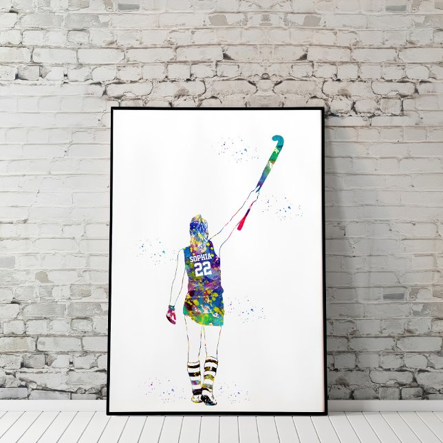 Female Field Hockey Player Poster (Creator Uploaded)