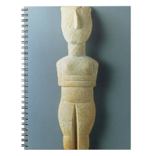 Female figurine, early Cycladic, c.2800-2300 BC (m Spiral Notebook