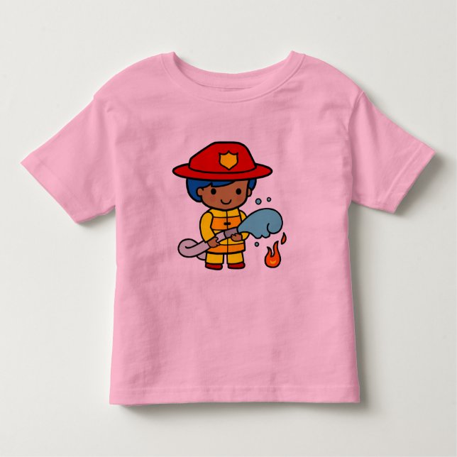 Female Firefighter Toddler T-Shirt (Front)