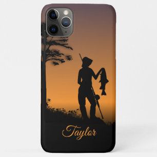 Female Fisherman with Name Case-Mate iPhone Case