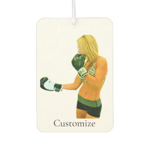 Female Fitness Model boxing Thunder_Cove Car Air Freshener