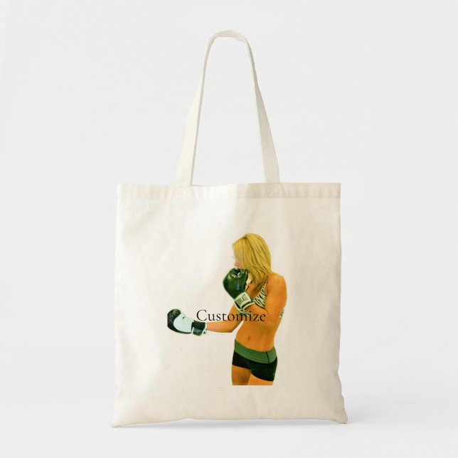 Female Fitness Model boxing Thunder_Cove Tote Bag (Front)