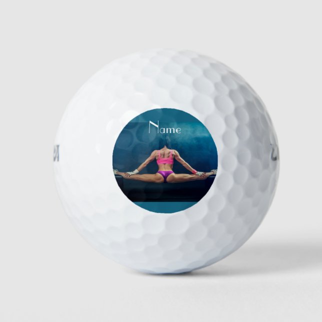 Female Fitness Model Split Thunder_Cove   Golf Balls (Front)