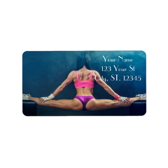 Female Fitness Model Split Thunder_Cove  Label (Front)