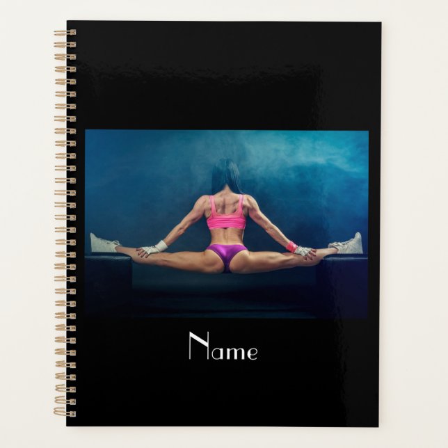 Female Fitness Model Split Thunder_Cove  Planner (Front)