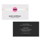 Female Fitness Personal Trainer Pink Dumbbell