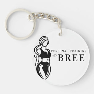 Female Fitness Personal Training Minimalist Key Ring