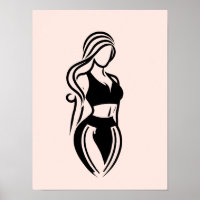 Female Fitness Personal Training Minimalist Pink